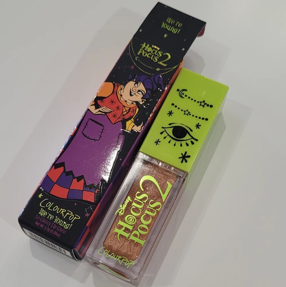 Hocus Pocus 2 Glitter Lip Gloss We're Young Neutral Colourpop Shine Makeup